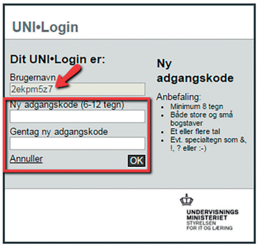 Nyt navn og kodevalg